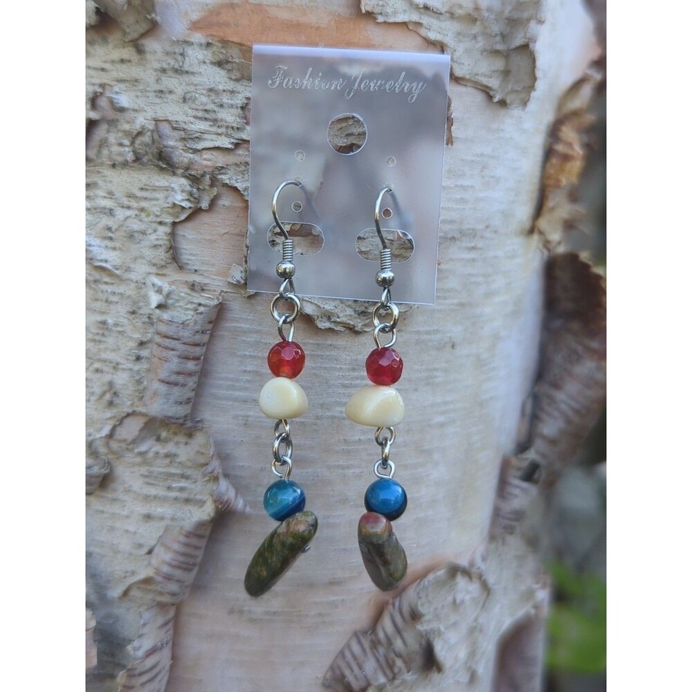 Mixed Gemstone Earrings